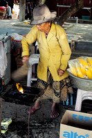 Selling sweet corns, Bali, Indonesia