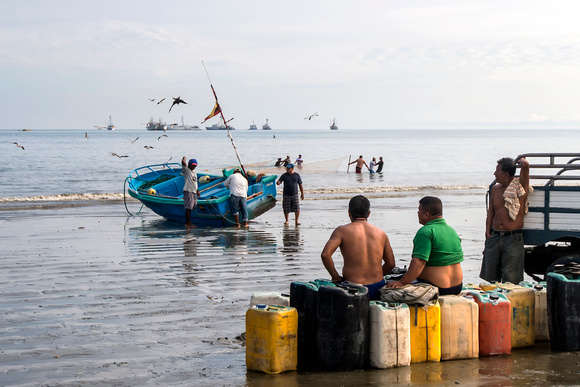 Fishermen in Manta, Ecuador