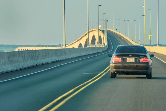 The bridge connecting New Brunswick (NB) and Prince Edward Island (PEI), Canada