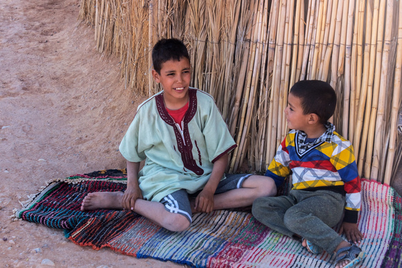 Children in Sahara Desert, Morocco