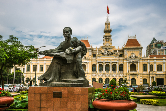 The stature of Ho Chi Ming, Ho Chi Ming City, Vietnam