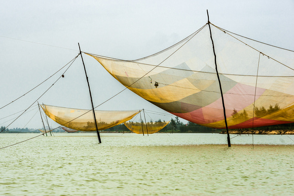Fishing nets near Hoi An, Vietnam