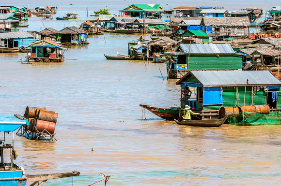 Floating Village on Tonle Sap Lake, Cambodia
