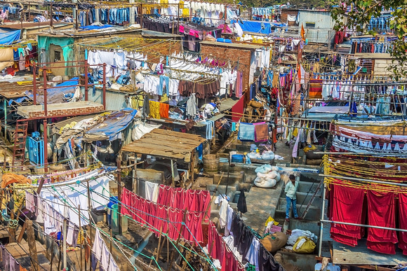 Outdoor Laundry in Mumbai, India