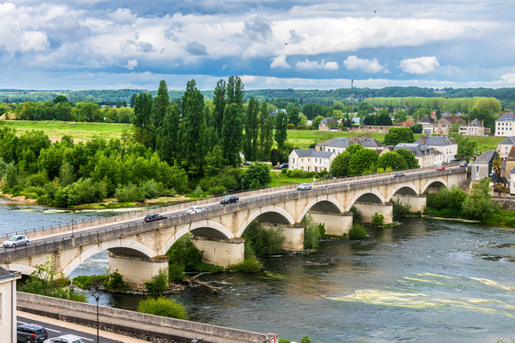 View from Royal Chateau d'Amboise, France