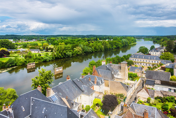 View from Royal Chateau d'Amboise, France