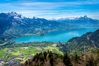 Overlooking from Harder Kulm, Switzerland
