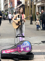Allie Sherlock on Grafton Street, Dublin, Ireland