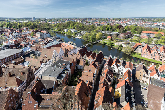 Overlooking the city of Lubeck
