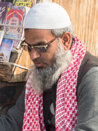 He sales magazines and newspapers at Jama Masjid, Delhi
