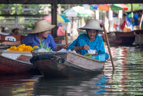 Floating market in Bangkok, Thailand