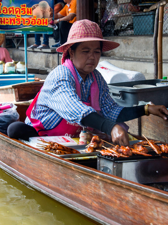 Floating market in Bangkok, Thailand