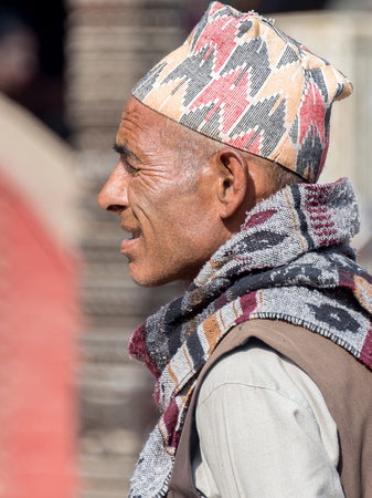 A Tibetan man in Kathmandu, Nepal