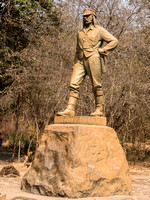 Livingstone's stature, Victoria Falls,