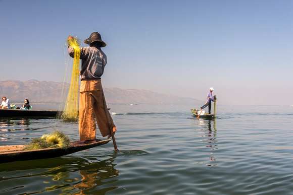 Fishing on the Inle Lake, Myanmar