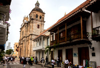 Buildings with balcony in Cartagena