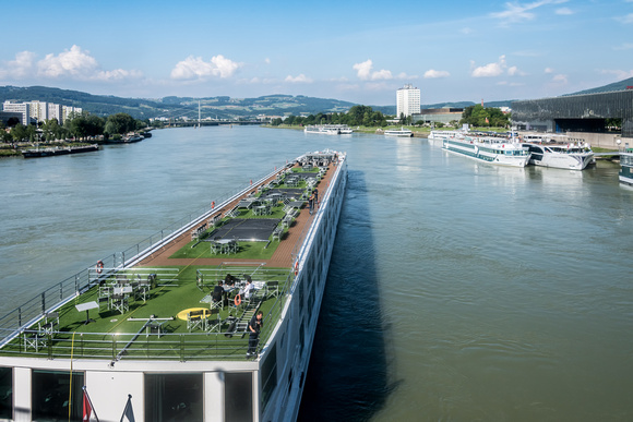 Danube River in Linz