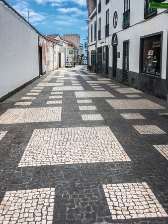 Paved streets in Ponta Delgata